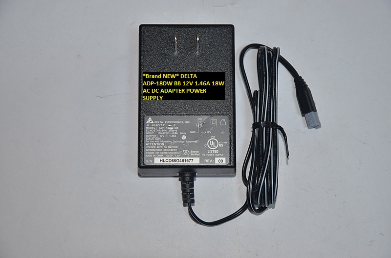 *Brand NEW* ADP-18DW BB DELTA 12V 1.46A 18W AC DC ADAPTER POWER SUPPLY